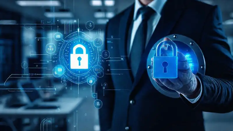 Protección de datos confidenciales en oficina moderna