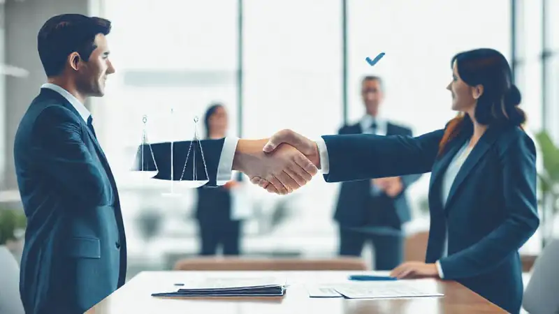 Negocios éticos en oficina confiable y profesional