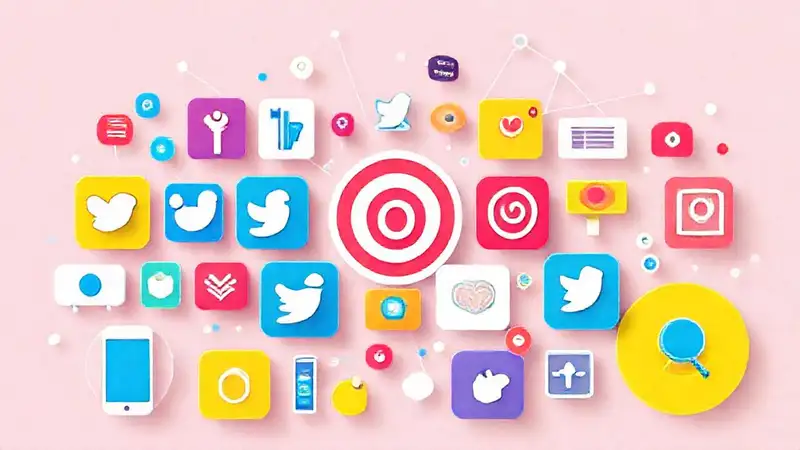 Iconos modernos para audiencia joven en redes sociales
